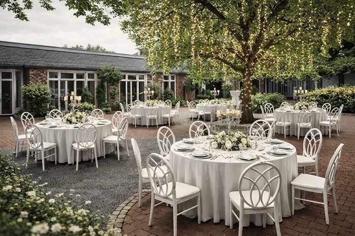 Outdoor Hochzeit im Gartensalon am Ring bei Extrafein